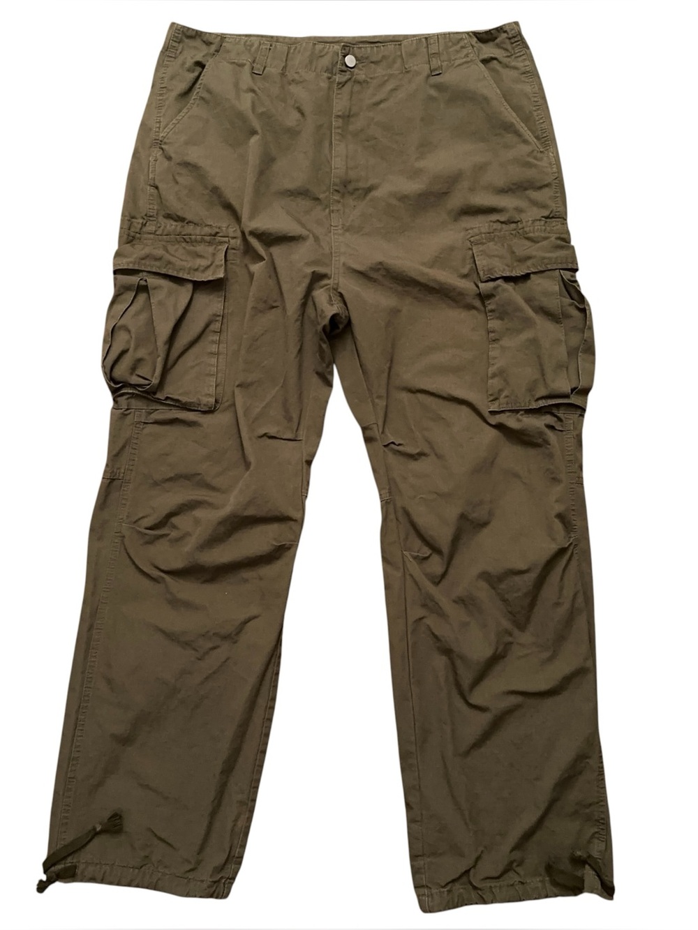 mnml Military Parachute Cargo Pants Mens Size 40 Cotton Army Green
